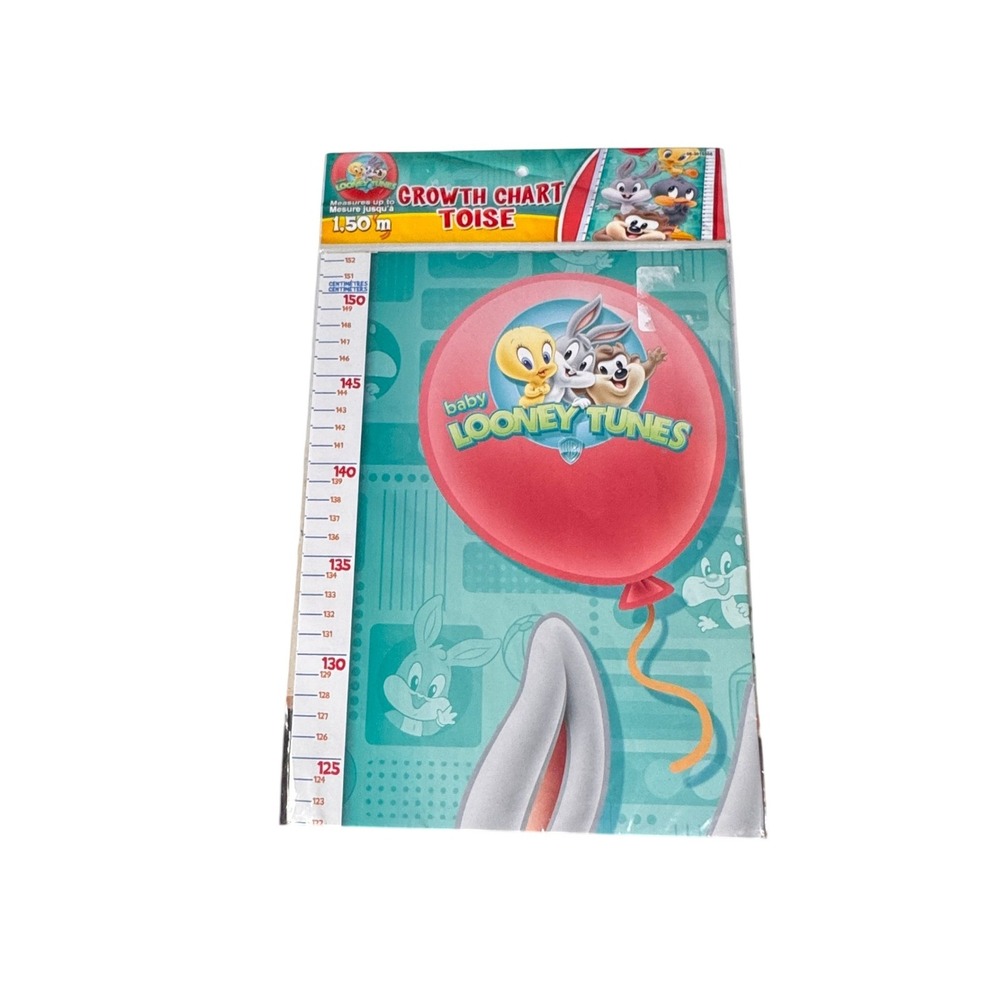 Baby‎ Looney Tunes Growth Chart Warner Bros 2010 Height Tracker Bugs Tweety Taz